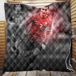 Excellent Juve Football Player Cristiano Ronaldo Quilt Blanket