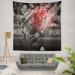 Excellent Juve Football Player Cristiano Ronaldo Tapestry