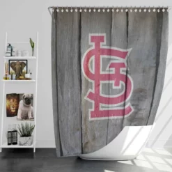 Excellent MLB Baseball Club St Louis Cardinals Shower Curtain