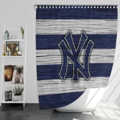 Excellent MLB Team New York Yankees Shower Curtain