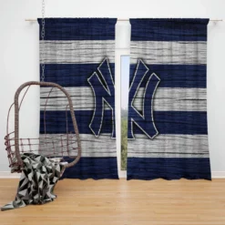 Excellent MLB Team New York Yankees Window Curtain