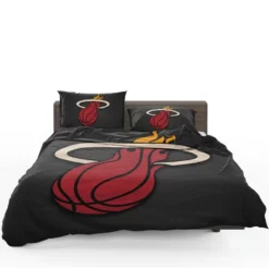 Excellent NBA Basketball Club Miami Heat Bedding Set