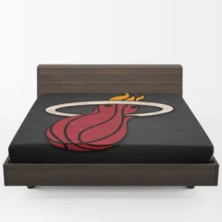 Excellent NBA Basketball Club Miami Heat Fitted Sheet 1