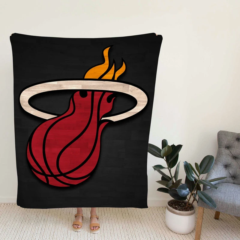 Excellent NBA Basketball Club Miami Heat Fleece Blanket
