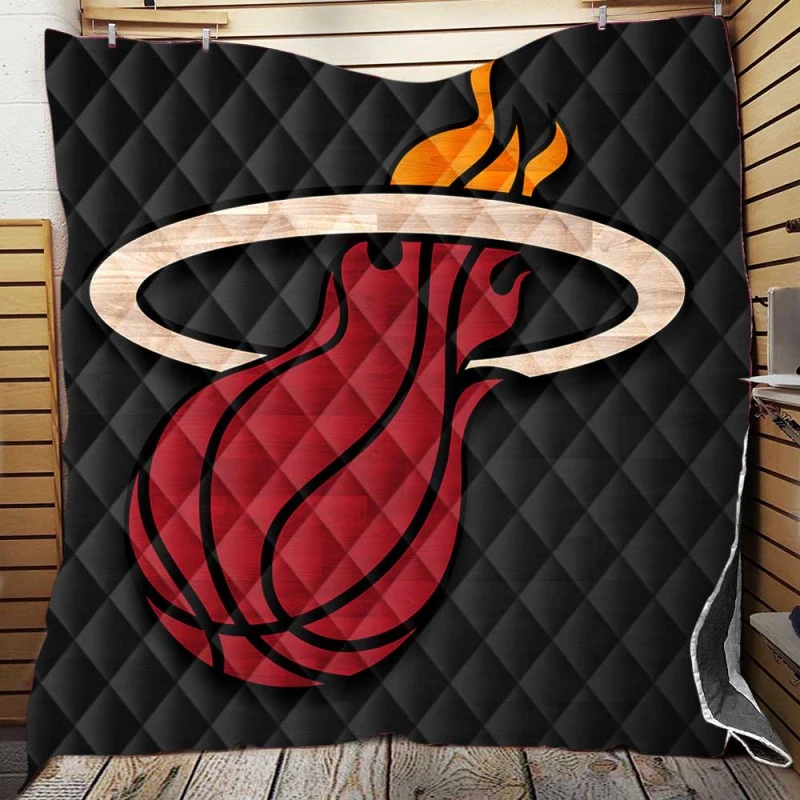 Excellent NBA Basketball Club Miami Heat Quilt Blanket