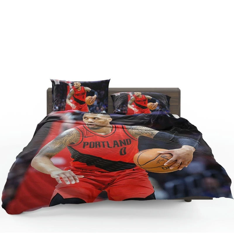 Excellent NBA Basketball Player Damian Lillard Bedding Set