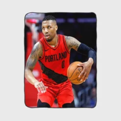 Excellent NBA Basketball Player Damian Lillard Fleece Blanket 1