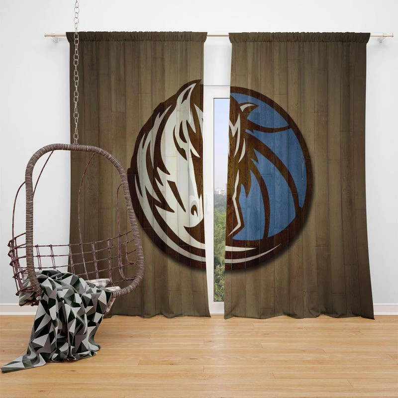 Excellent NBA Basketball Team Dallas Mavericks Window Curtain