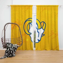 Excellent NFL Football Club Los Angeles Rams Window Curtain
