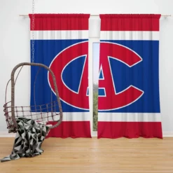 Excellent NHL Hockey Team Montreal Canadiens Window Curtain