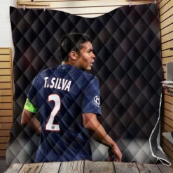 Excellent PSG Soccer Player Thiago Silva Quilt Blanket