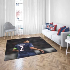 Excellent PSG Soccer Player Thiago Silva Rug 2