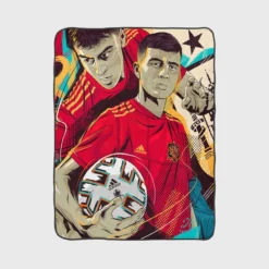 Excellent Spanish Football Player Pedri Fleece Blanket 1