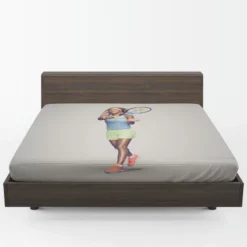 Excellent Tennis Player Naomi Osaka Fitted Sheet 1