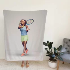 Excellent Tennis Player Naomi Osaka Fleece Blanket