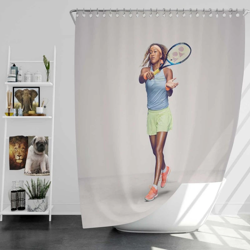 Excellent Tennis Player Naomi Osaka Shower Curtain