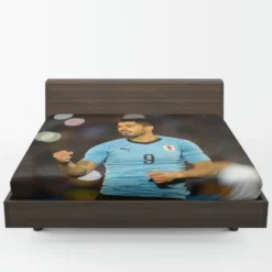 Excellent Uruguay Soccer Player Luis Suarez Fitted Sheet 1