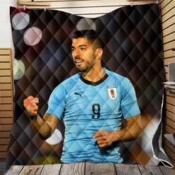 Excellent Uruguay Soccer Player Luis Suarez Quilt Blanket