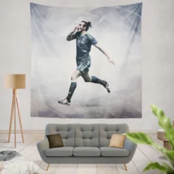 Excellent Welsh Football Player Gareth Bale Tapestry