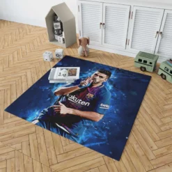 Exciting Barca Football Club Luis Suarez Rug 1