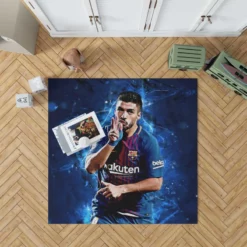 Exciting Barca Football Club Luis Suarez Rug