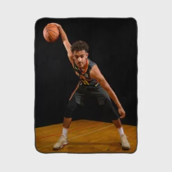 Exciting Basketball Player Trae Young Fleece Blanket 1