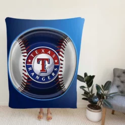 Exciting MLB Club Texas Rangers Fleece Blanket