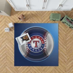 Exciting MLB Club Texas Rangers Rug
