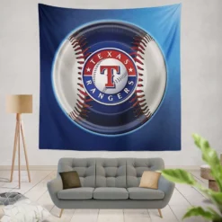 Exciting MLB Club Texas Rangers Tapestry