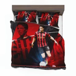 Exciting Midfield Soccer Player Samir Nasri Bedding Set 1