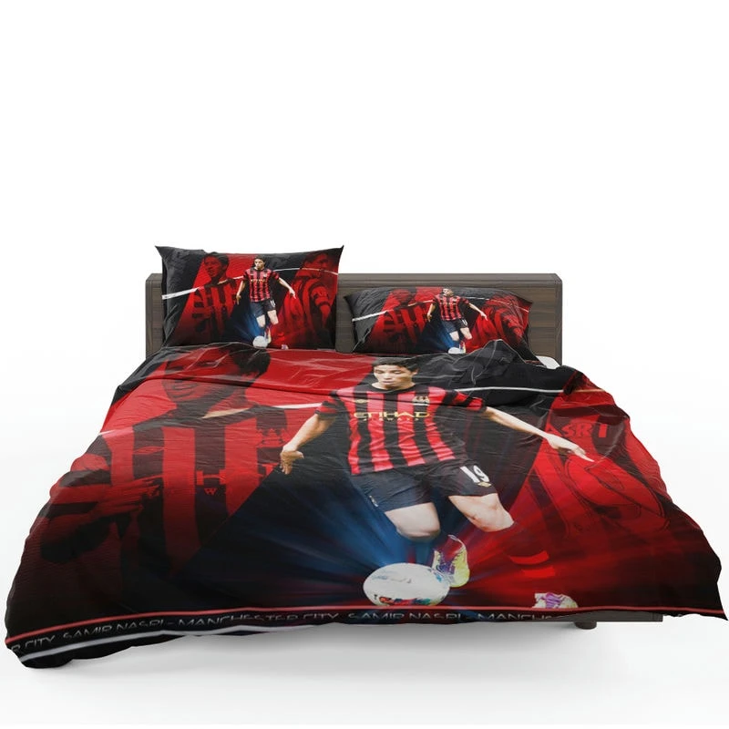 Exciting Midfield Soccer Player Samir Nasri Bedding Set