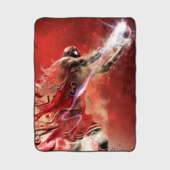 Exciting NBA Basketball Player Michael Jordan Fleece Blanket 1