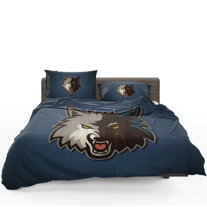 Exciting NBA Basketball Team Minnesota Timberwolves Bedding Set