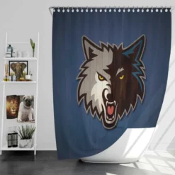 Exciting NBA Basketball Team Minnesota Timberwolves Shower Curtain