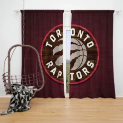 Exciting NBA Basketball Team Toronto Raptors Window Curtain