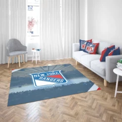 Exciting NHL Hockey Club New York Rangers Rug 2