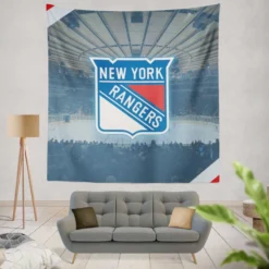 Exciting NHL Hockey Club New York Rangers Tapestry
