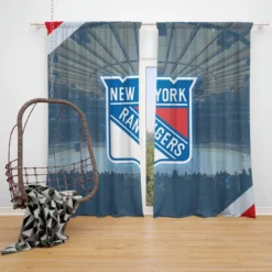 Exciting NHL Hockey Club New York Rangers Window Curtain