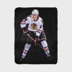 Exciting NHL Hockey Player Patrick Kane Fleece Blanket 1