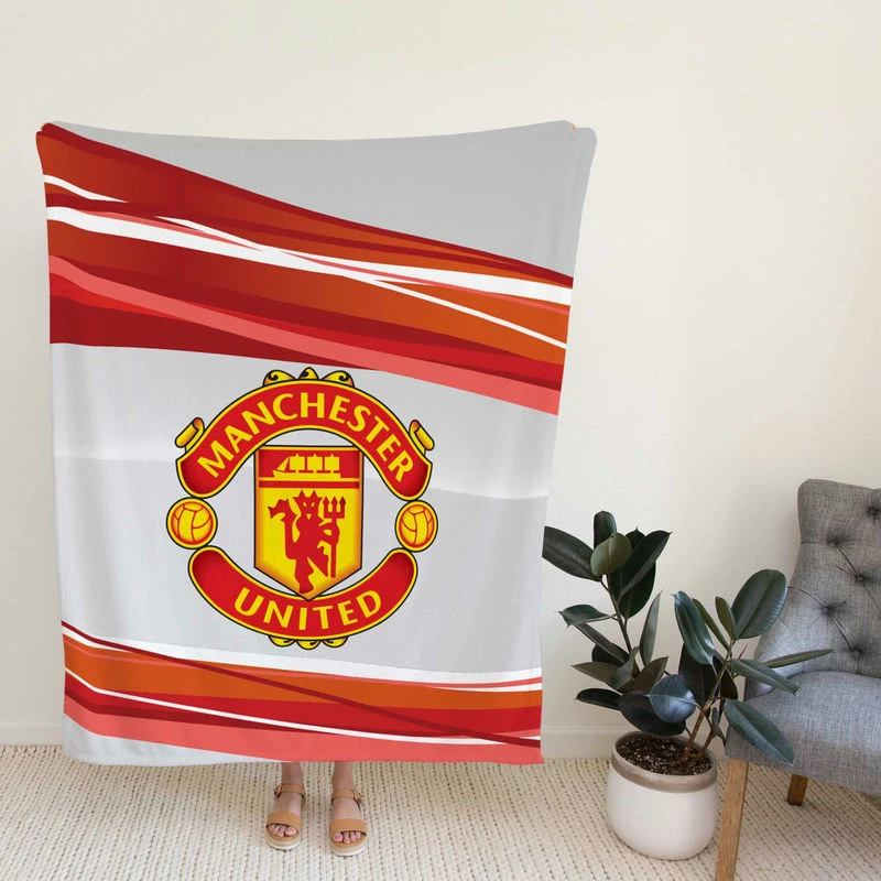 Exciting Soccer Club Manchester United FC Fleece Blanket