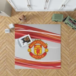 Exciting Soccer Club Manchester United FC Rug