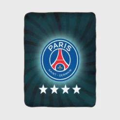 Exciting Soccer Team Paris Saint Germain FC Fleece Blanket 1