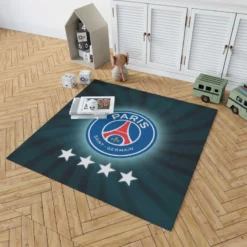 Exciting Soccer Team Paris Saint Germain FC Rug 1