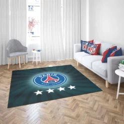 Exciting Soccer Team Paris Saint Germain FC Rug 2