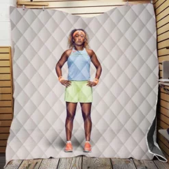 Exciting Tennis Player Naomi Osaka Quilt Blanket