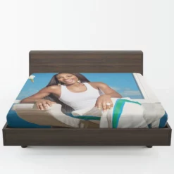 Exciting Tennis Player Venus Williams Fitted Sheet 1