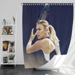 Exciting WTA Tennis Player Maria Sharapova Shower Curtain
