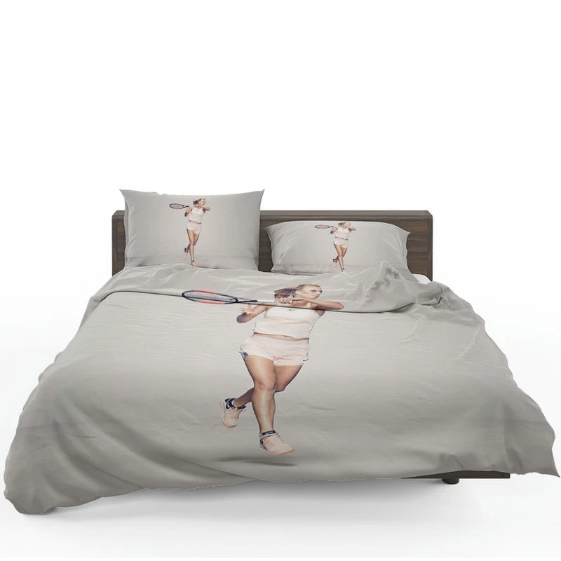 Excititng Czech Tennis Player Petra Kvitova Bedding Set