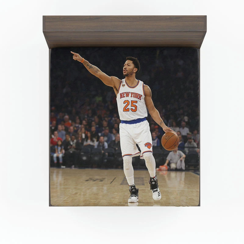 Exellelant NBA Basketball Player Derrick Rose Fitted Sheet