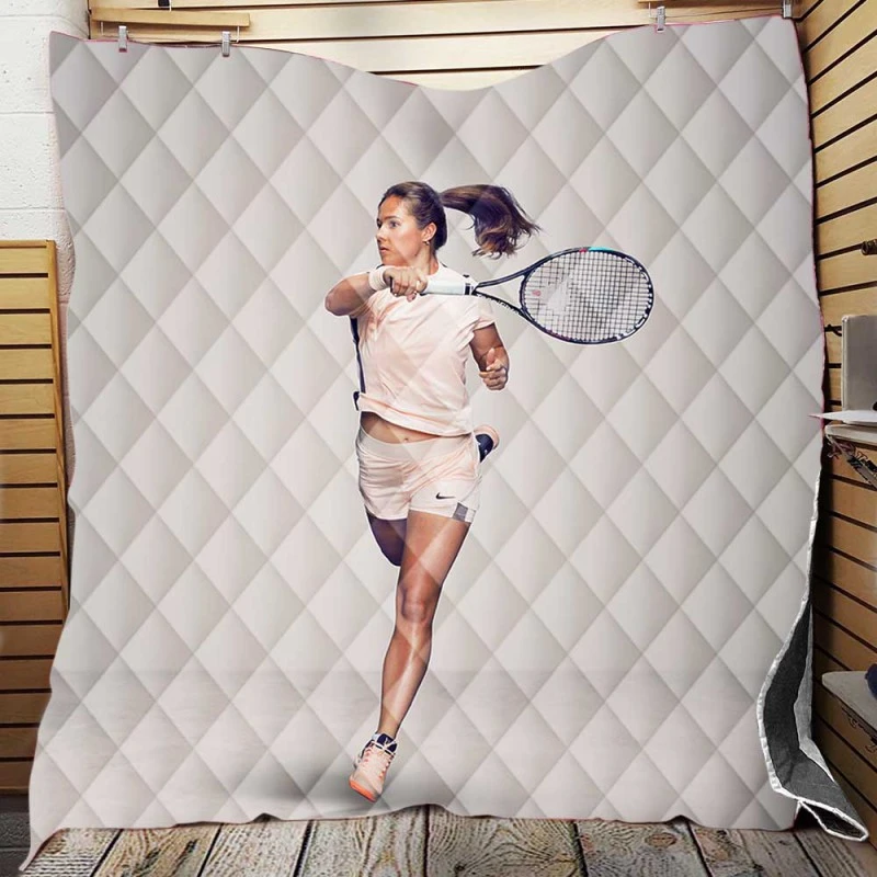 Exellelant Russian Tennis Player Daria Kasatkina Quilt Blanket